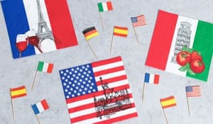 Države - okraski, zastave & dodatki