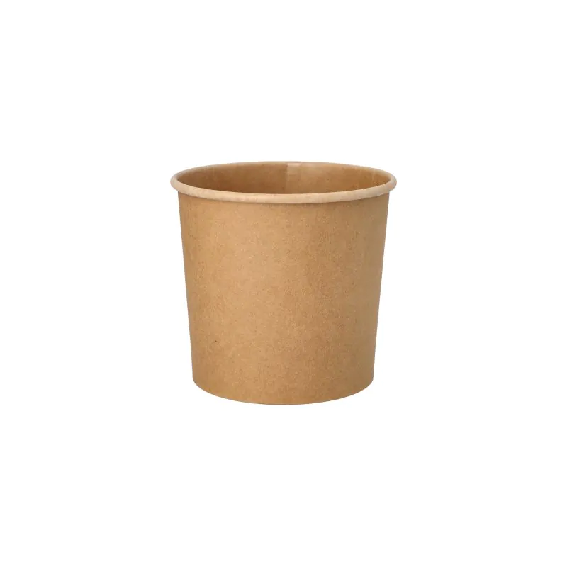 Bio-Suppenbecher To Go, Pappe "pure" rund 760 ml braun - Bild 1 Bio-Suppenbecher To Go, Pappe "pure" rund 760 ml braun - Bild 1