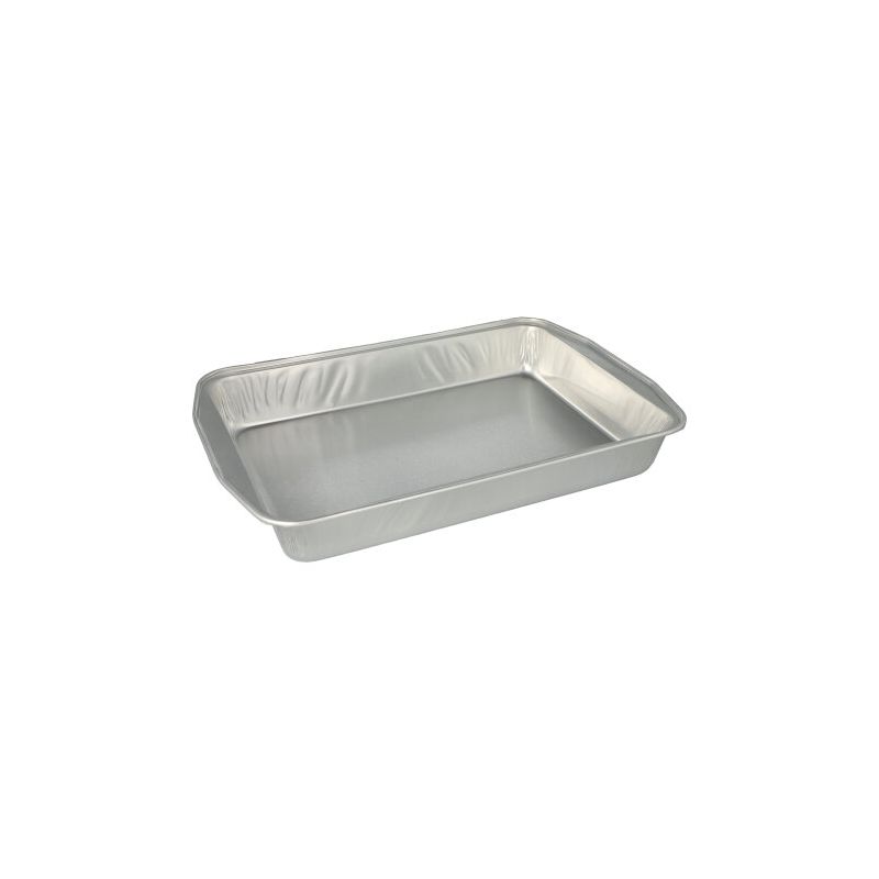 Bratschalen, Alu eckig 3,15 l; 5 x 25 x 36,6 cm, silber - Bild 1 Bratschalen, Alu eckig 3,15 l; 5 x 25 x 36,6 cm, silber - Bild 1