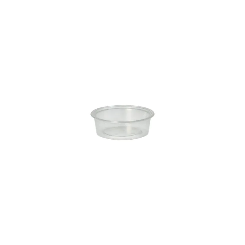 Dressingbecher, PP rund 50 ml Ø 7,1 cm · 2,4 cm transparent - Bild 1 Dressingbecher, PP rund 50 ml Ø 7,1 cm · 2,4 cm transparent - Bild 1