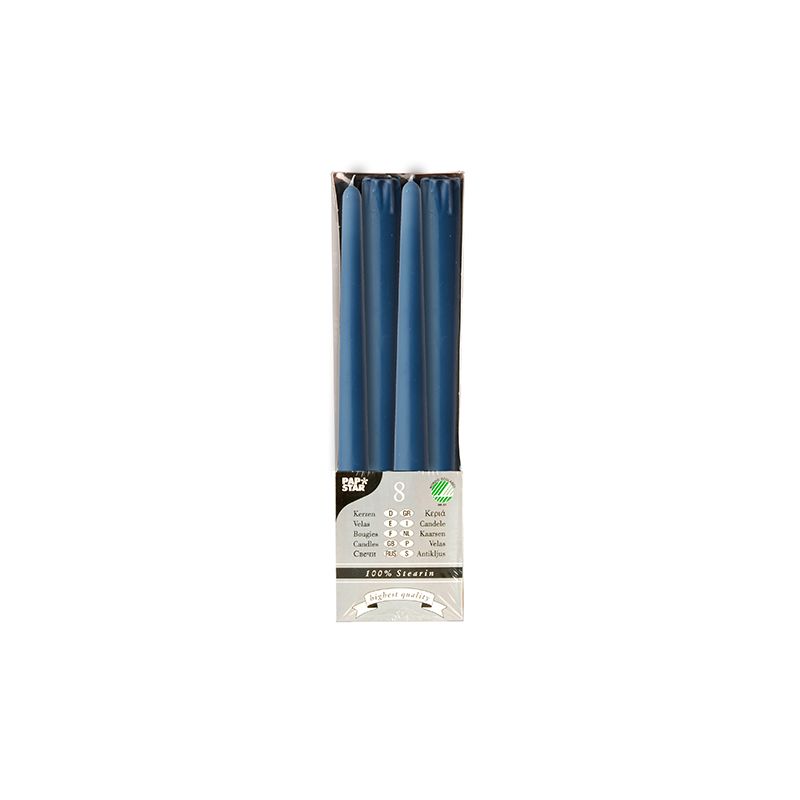 Leuchterkerzen dunkelblau Ø 2,2 cm · 25 cm aus 100 % Stearin - Bild 1 Leuchterkerzen dunkelblau Ø 2,2 cm · 25 cm aus 100 % Stearin - Bild 1