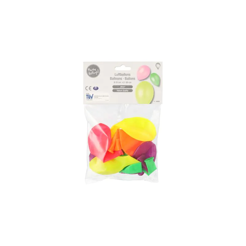 Luftballons Ø 25 cm farbig sortiert "Neon" - Bild 2