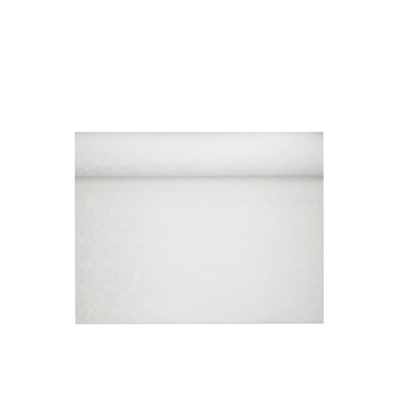 Papiertischdecke, weiss mit Damastprägung 50 x 1 m - Bild 1 Papiertischdecke, weiss mit Damastprägung 50 x 1 m - Bild 1