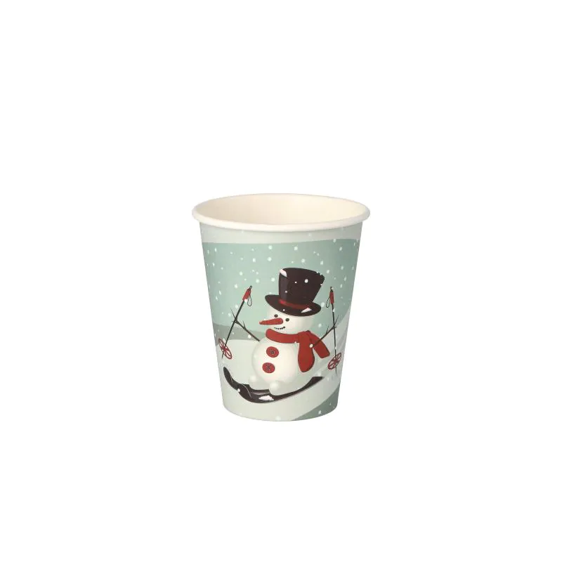 Pappbecher "To Go", 0,2 l Ø 8 cm · 9,2 cm "Snowman" - Bild 1 Pappbecher "To Go", 0,2 l Ø 8 cm · 9,2 cm "Snowman" - Bild 1