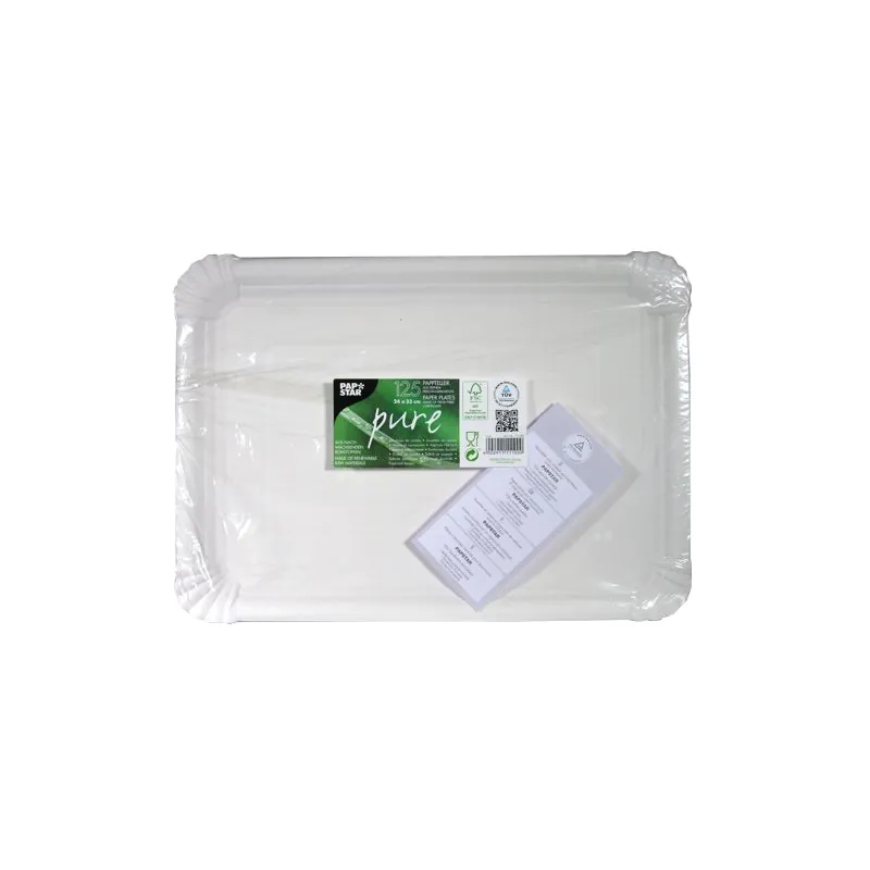 Pappteller eckig "pure", 24 x 33 cm  - Bild 3