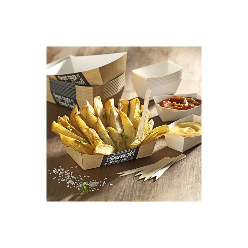 Pommes-Frites-Trays "pure" 8,5 x 16,5 cm "Good Food" groß - Bild 2