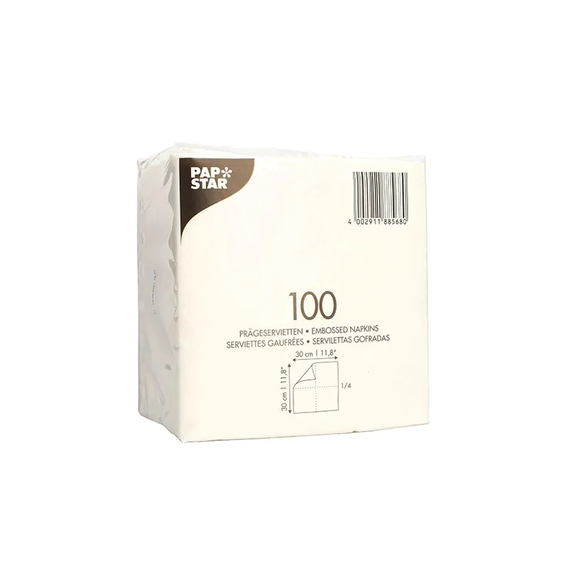 Servietten, 1-lagig 1/4-Falz 30 x 30 cm weiss - Bild 1 Servietten, 1-lagig 1/4-Falz 30 x 30 cm weiss - Bild 1
