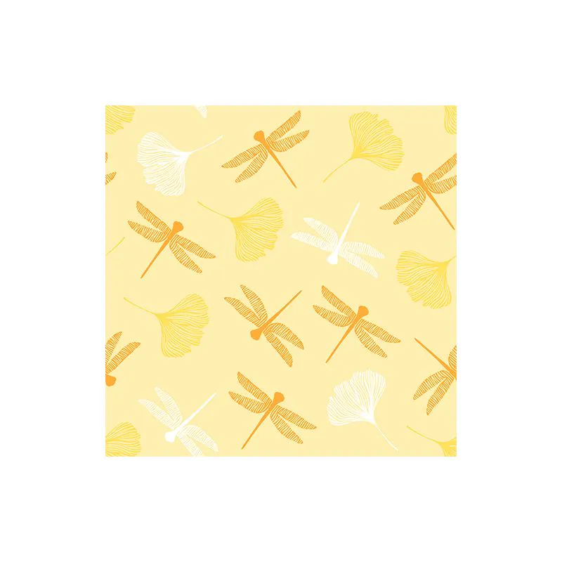 Servietten, 3-lagig 1/4-Falz 40 x 40 cm gelb "Ginko" - Bild 1 Servietten, 3-lagig 1/4-Falz 40 x 40 cm gelb "Ginko" - Bild 1