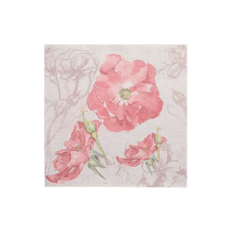 Servietten "ROYAL Collection" 1/4-Falz 40 x 40 cm rosa "Blossom" - Bild 1 Servietten "ROYAL Collection" 1/4-Falz 40 x 40 cm rosa "Blossom" - Bild 1