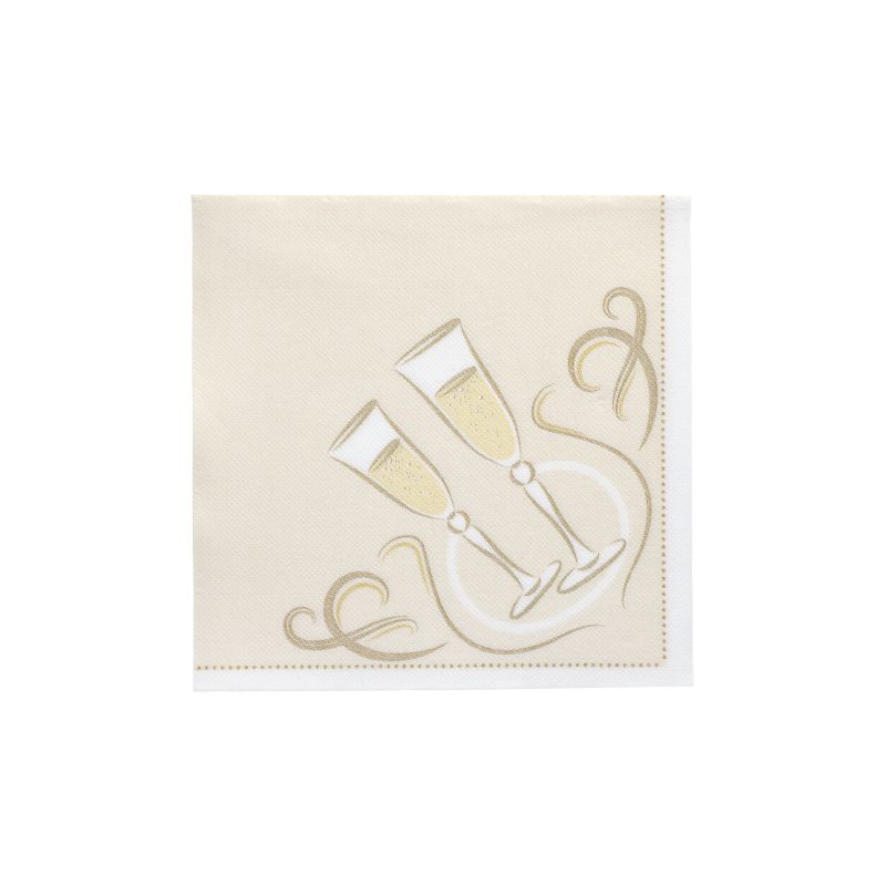 Servietten, gold "ROYAL Collection" 1/4-Falz 40 x 40 cm "Festive Moments" - Bild 1 Servietten, gold "ROYAL Collection" 1/4-Falz 40 x 40 cm "Festive Moments" - Bild 1