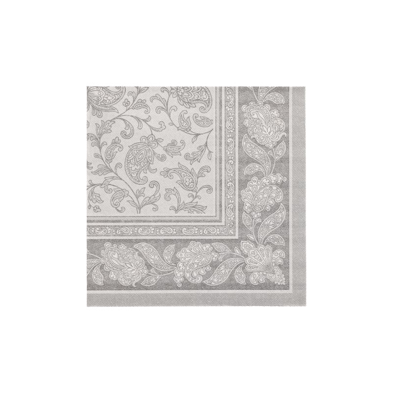 Servietten, grau "ROYAL Collection" 1/4-Falz 40 x 40 cm "Ornaments" - Bild 1 Servietten, grau "ROYAL Collection" 1/4-Falz 40 x 40 cm "Ornaments" - Bild 1