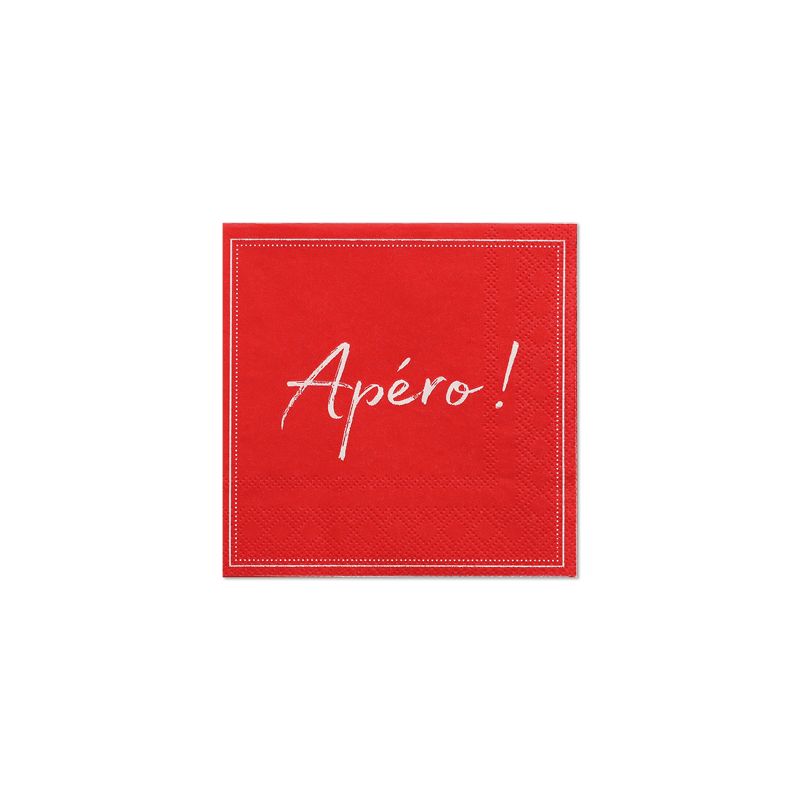Servietten, rot 3-lagig 1/4-Falz 25 x 25 cm "Apero" - Bild 1 Servietten, rot 3-lagig 1/4-Falz 25 x 25 cm "Apero" - Bild 1