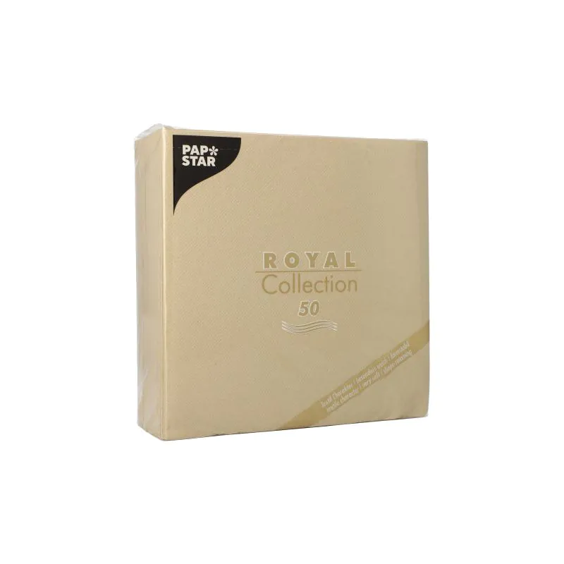 Servietten, sand "ROYAL Collection" 1/4-Falz 40 x 40 cm - Bild 2