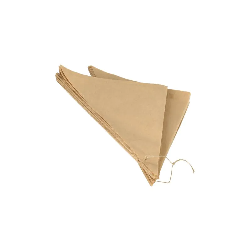 Spitztüten, Pergamentersatz, fettdicht, Füllinhalt 250 g, gefädelt, 23 x 23 x 32,5 cm braun - Bild 3