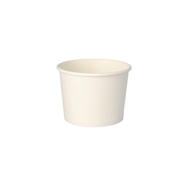 Suppenbecher "To Go", Pappe rund 500 ml Ø 11 cm · 8,3 cm weiss - Bild 1 Suppenbecher "To Go", Pappe rund 500 ml Ø 11 cm · 8,3 cm weiss - Bild 1