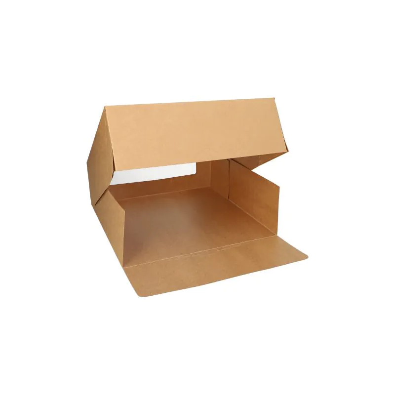 Tortenkartons mit Deckel eckig 10 cm x 30 cm x 30 cm mit Sichtfenster aus PLA - Bild 4