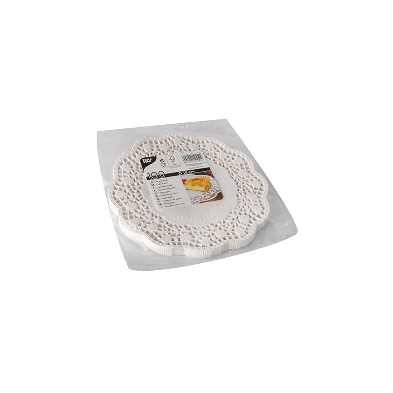 Tortenspitzen rund Ø 18 cm weiss - Bild 2