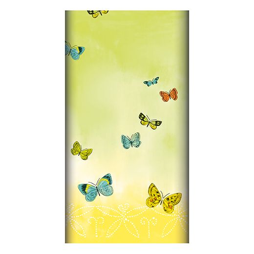 Namizni prt, kot blago, Airlaid 120 cm x 180 cm "Papillons" 1