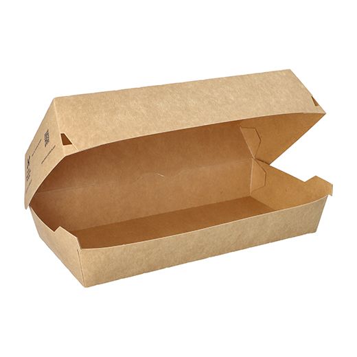 Škatla za bageto; material iz svežega kartona "NOTPLA" 7,5 cm x 10,7 cm x 22 cm rjava 1