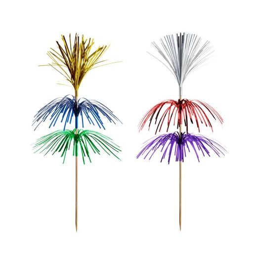 Party pikači 18 cm sortirane barve "Fireworks" 3-slojne 1