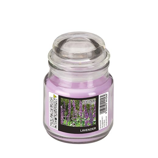 "Flavour by GALA" Dišeča sveča v kozarcu Ø 63 mm · 85 mm violett - Lavender 1