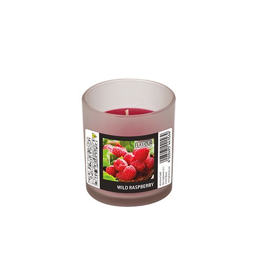 "Flavour by GALA" Dišeča sveča v kozarcu Ø 70 mm · 77 mm weinrot - Wild Raspberry "Indro" 1