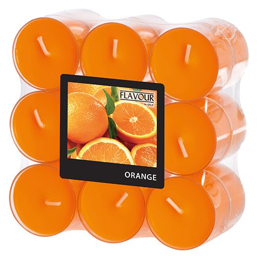 "Flavour by GALA" Dišeče lučke Ø 38 mm · 24 mm oranžna - pomaranča v polikarbonatnem lončku 1