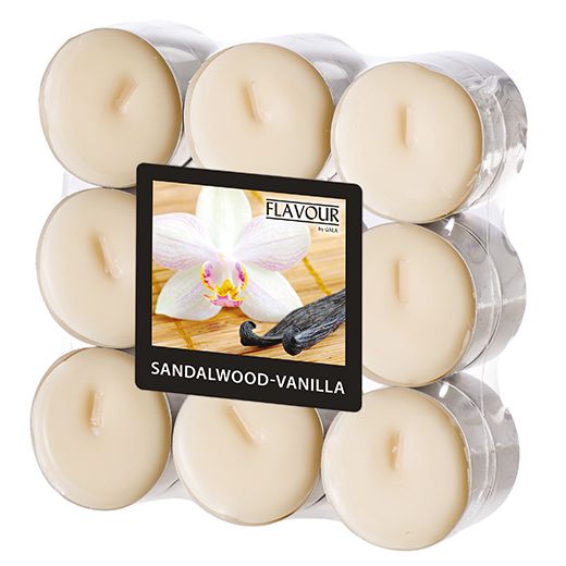 "Flavour by GALA" Dišeče lučke Ø 37,5 mm · 16,6 mm ivory - Sandalwood-Vanilla 1