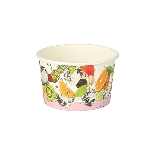 Lončki za sladoled okroglo 150 ml Ø 8,7 cm · 5,2 cm "Fruits" 1