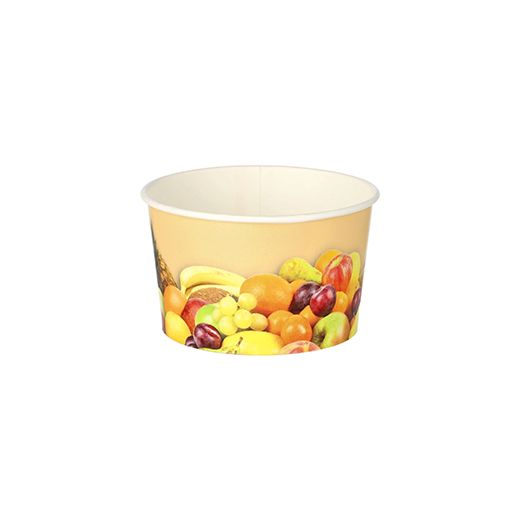 Lončki za sladoled okroglo 125 ml Ø 8 cm · 4,8 cm "Fruits" 1