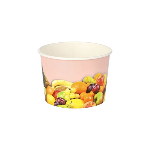 Lončki za sladoled okroglo 150 ml Ø 7,7 cm · 5,5 cm "Fruits" 1