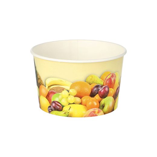 Lončki za sladoled okroglo 250 ml Ø 10 cm · 6 cm "Fruits" 1