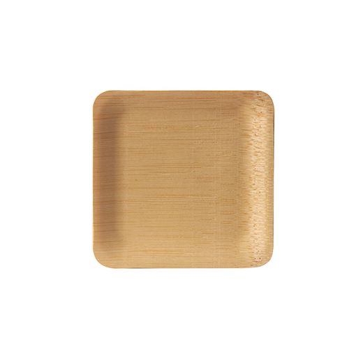 Fingerfood - krožniki, bambus "pure" kvadratna 1,5 cm x 8,5 cm x 8,5 cm 1