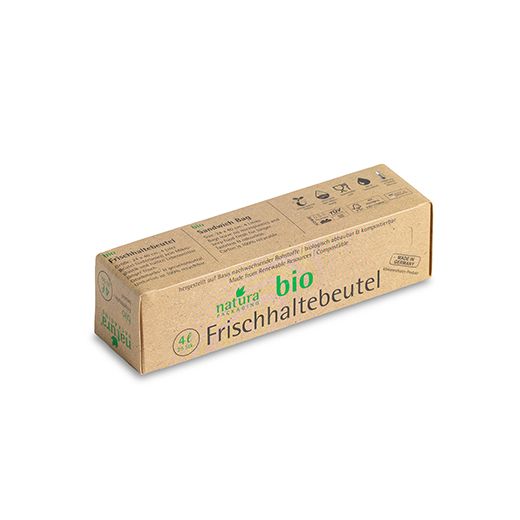 "Naturapackaging" Frischhaltebeutel Mater-Bi 4 l 24 cm x 40 cm v škatli 1