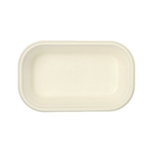 Gastronorm-Behälter GN 1/4 Zuckerrohr, PLA beschichtet kvadratna 1,8 l 6,5 cm x 26,5 cm x 16,2 cm bela 1