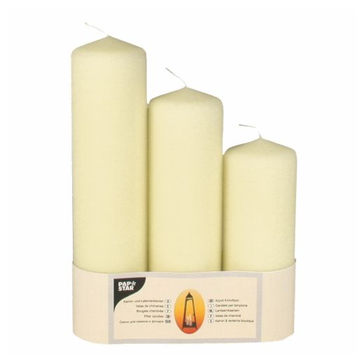 Sveče steber Ø 70 mm ivory 1