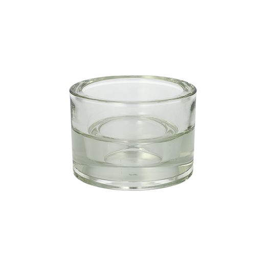Držalo za sveče Steklo Ø 8,2 cm · 5,7 cm transparent "2v1" za čajne sveče in maxi lučke 1