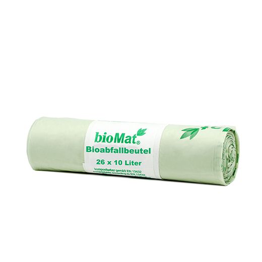 "bioMat" Vreča za kompost na osnovi škroba 10 l 50 cm x 42 cm z ročajem 1