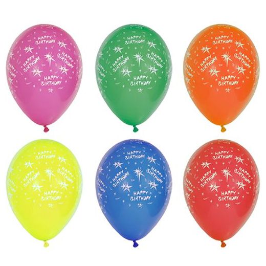 Baloni Ø 29 cm sortirane barve "Happy Birthday" 1