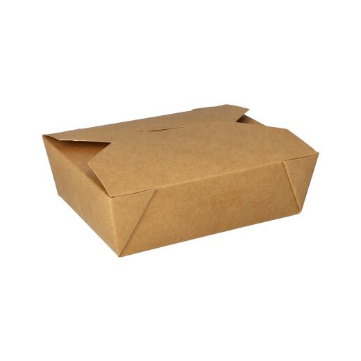 Lunch box, papir "pure" 1000 ml 5,5 cm x 13,5 cm x 16,8 cm rjava 1