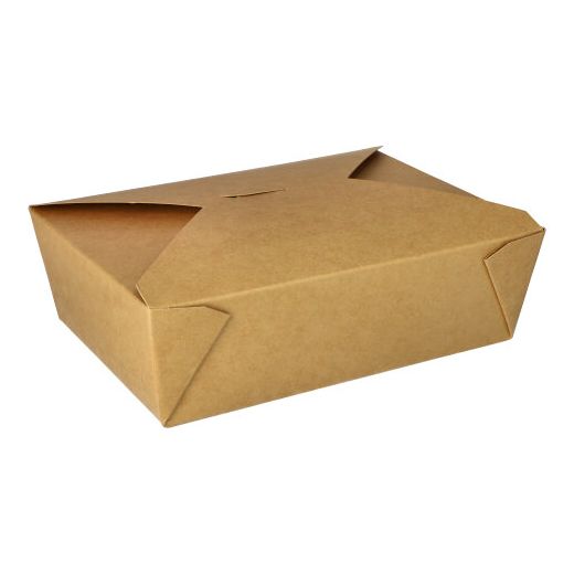 Lunch box, papir "pure" 2000 ml 6,5 cm x 14 cm x 19,7 cm rjava 1