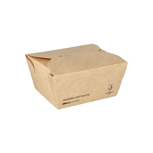 Lunch box, papir "NOTPLA" 6,4 cm x 9 cm x 11 cm rjava 1