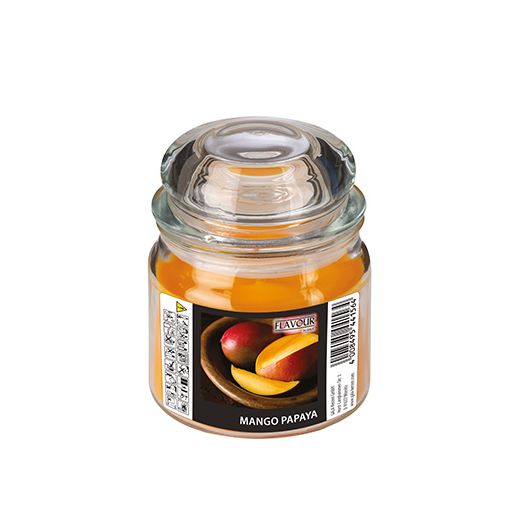 "Flavour by GALA" Dišeča sveča v kozarcu, MAXI Ø 90 mm · 120 mm pfirsich - Mango-Papaya 1