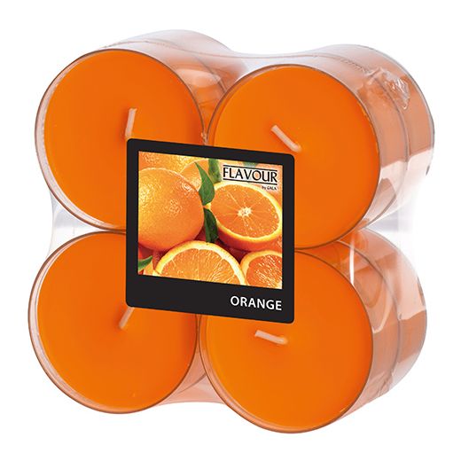 "Flavour by GALA" Dišeče lučke maxi Ø 59 mm · 24 mm oranžna - pomaranča v polikarbonatnem lončku 1