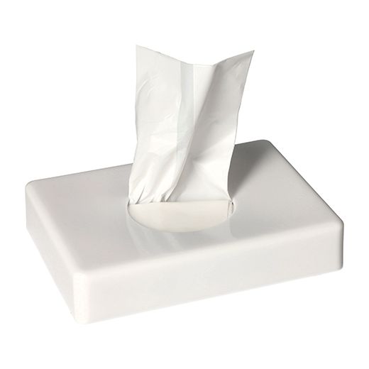 "Medi-Inn®" Držalo 13,3 cm x 9,7 cm x 2,6 cm bela za sanitarne vreče v škatli 1