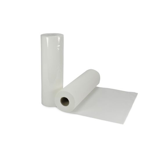 "Medi-Inn®" Papirnate namizne role za pregledne mize Ø 13 cm · 50 m x 39 cm bela perforiert auf 35 cm, einzeln verpackt 1