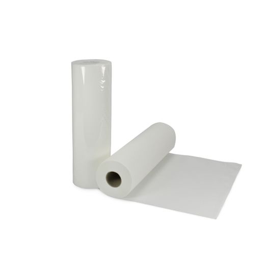 "Medi-Inn®" Papirnate namizne role za pregledne mize Ø 12,5 cm · 50 m x 55 cm bela perforiert auf 35 cm, einzeln verpackt 1