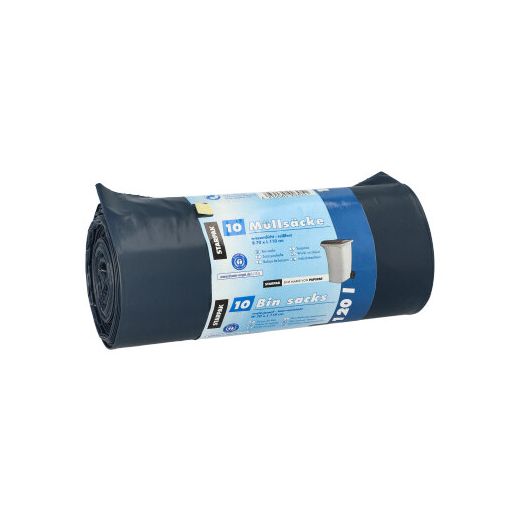 Vreče za smeti, LDPE "blauer Engel" 120 l 110 cm x 70 cm modra/črna 1