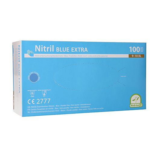 "Medi-Inn®" Nitril rokavice, brez pudra modra "Blue Extra" velikost XL 1