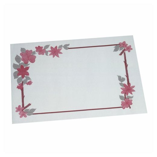 Pogrinjki, papir 30 cm x 40 cm bela "Flower tendril" 1